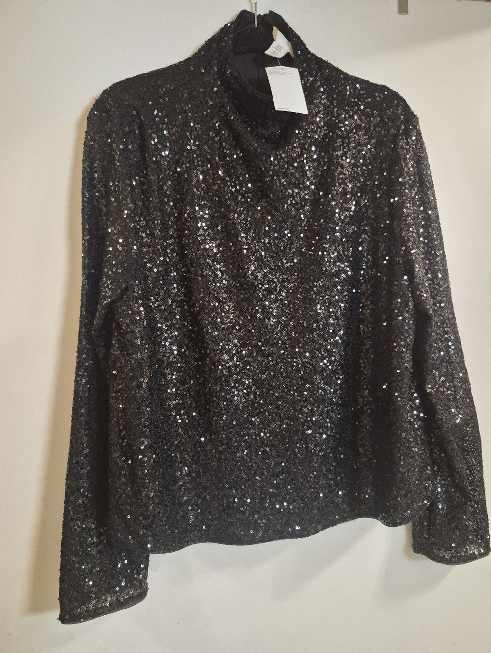 H&m Sequin Turtleneck Size Xl